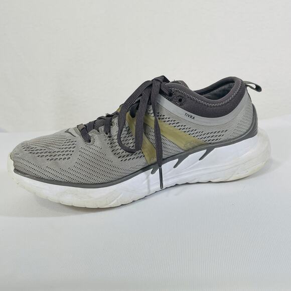 Hoka One One Shoes Womens Size 7 Gray Tivra Running Gym Sneakers Trainer - Picture 9 of 11